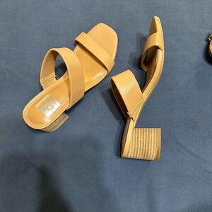 Dolce Vita Tan Strappy Block Heel Sandals